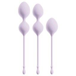 Beau Coeur Elorin - set bile vaginale pentru exerciții kegel - 3 piese - mov