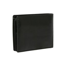Portofel barbati cu design clasic si compartiment pentru monede, Negru