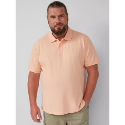 s.Oliver Big Sizes Tricou polo barbati big sizes, Regular fit din bumbac, Portocaliu deschis (SELECTATI MARIMEA: 2XL)