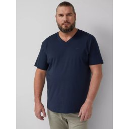 s.Oliver Big Sizes Tricou barbati big sizes, cu anchior, din bumbac, Bleumarin inchis (SELECTATI MARIMEA: 2XL)