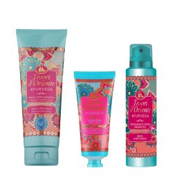 Pachet 3 produse Relaxare Ayurveda, Gel de dus, Deodorant, Crema de maini , Tesori d Oriente