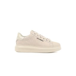 KARL LAGERFELD M Sneakers Kapri Mens Monogram Emboss Lo KL52547K 2t1-off white nubuck