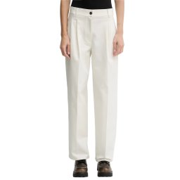 CALVIN KLEIN Pantaloni Stretch Chino W/ Pleat Wide LV044D664G YAS tofu