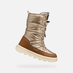 Pantofi de iarnă Geox Willaboom A aurii pentru fete