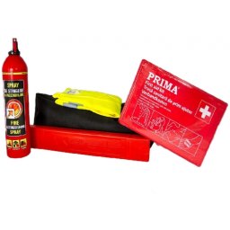 Pachet legislativ auto - stingator auto, trusa medicala, vesta si triunghiuri reflectorizante, Prima