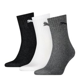 PUMA Șosete gri închis / negru / alb