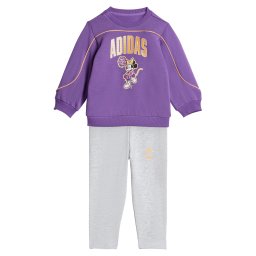 ADIDAS SPORTSWEAR Costum de trening 'Disney Minnie Maus' galben închis / gri amestecat / lila / alb