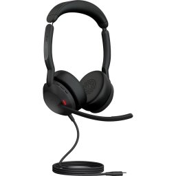 Jabra Evolve2 50, headset (black, stereo, UC, USB-C)