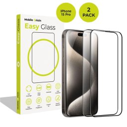 EasyGlass iPhone 15 Pro, 2 pack