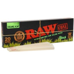 Raw Black Conuri pre-rulate Organic din canepa King Size 110mm x20