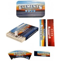 Set Elements Blue din canepa si orez + Cutie metalica cadou