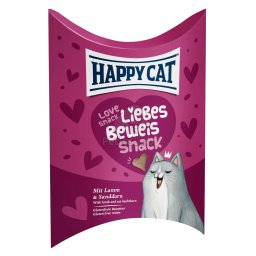 Happy Cat Love Snack - Recompensă de Ziua Îndrăgostiților pentru pisici - Miel 70g