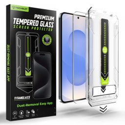 Folie de protectie Ecran Techsuit TitanGlass CrystalHD pentru Samsung Galaxy S26 S942, Sticla Securizata, Full Glue