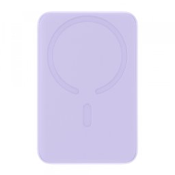 Baterie Externa Wireless Baseus Magnetic Mini, 10000mAh, 20W, PD + FQI, 1 x QI - 1 x USB-C, Mov PPCX110105