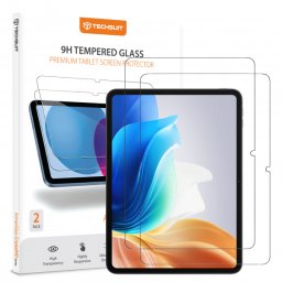 Folie de protectie Ecran Techsuit ArmorGlass CrystalHD pentru Oppo Pad Air2 / Pad Neo / OnePlus Pad Go, Sticla Securizata, Full Glue, Set 2 bucati