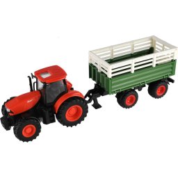 Tractor Zetor cu remorcă — telecomandă, funcționează cu 2 baterii AA