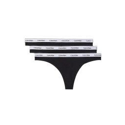 CALVIN KLEIN Lenjerie (Pack of 3) Thong 000QD5209E UB1 black/black/black