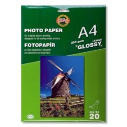 Set 2 x 20 Hartii Lucioase pentru Fotografii, Format A4, 200 g