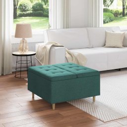 Scaun cu buton cu perna Verde închis 80 x 80 x 45 cm tesatura GartenMobel Dekor
