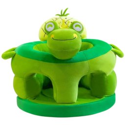 Fotoliu bebe cu spatar si suport de picioare - Broscuta Verde Happy Day