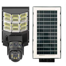Camera supraveghere cu lampa solara Inteligenta 4MP cu PTZ si Conectivitate 4G Supraveghere Completa cu Iluminare LED