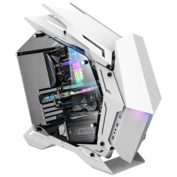 Carcasa MOD3 Big-Tower Showcase Tempered Glass Alb