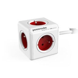 Prelungitor Allocacoc PowerCube power extension 1.5 m 5 AC outlet(s) Indoor Red, White