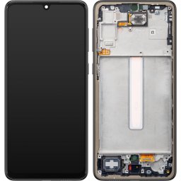 Piese si componente Display cu Touchscreen Samsung Galaxy A33 5G A336, cu Rama, Negru, Service Pack GH82-28143A