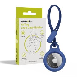 Husa Mobile Origin Airtag Loop Case Holder A1, blue