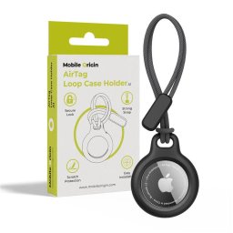 Husa Mobile Origin Airtag Loop Case Holder A1, black