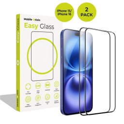 EasyGlass iPhone 15/iPhone 16, 2 pack