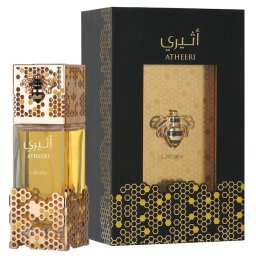 Lattafa Atheeri, Apa de Parfum, Unisex - Apă de parfum (EDP), 100 ml - Categorie olfactivă: Oriental-Floral - Note vârf: Floarea-pasiunii, Picătură de rouă - Note mijloc: Orhidee, Iasomie - Note bază: Vanilie, Amberwood