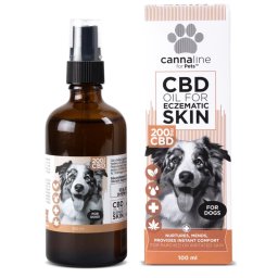 Ulei CBD 200mg Piele eczematică la caini Cannaline 100ml
