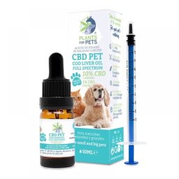 Ulei CBD 10% CBG 1% pentru Animale Full Spectrum Plants for Pets 10ml