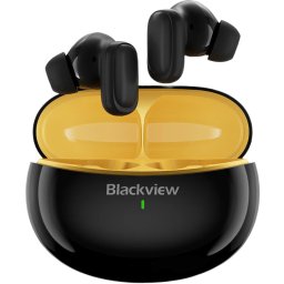 Casti wireless in-ear Blackview AirBuds 30, AI Real-time Translator, Bluetooth 5.4, IPX7, Carbon Black