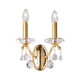 Kolarz 3234.62.3.KoT - Aplica de perete CARMEN din cristal, 2xE14/60W/230V, placată cu aur 24K
