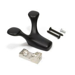 Cuier model LUGO V1, 2 carlige, finisaj Aluminiu Crom lucios Negru mat Auriu mat (Finisaj: Auriu mat)