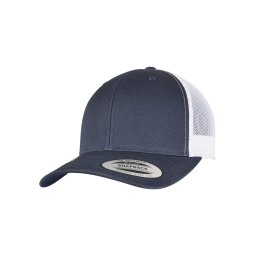 YP CLASSICS RECYCLED RETRO TRUCKER CAP 2-TONE Navy/White