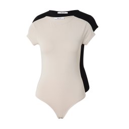ABOUT YOU Tricou body 'Ellinor' bej / negru