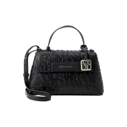 ARMANI EXCHANGE Poșete 'LIZ PEBBLE' negru / argintiu