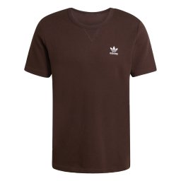 ADIDAS ORIGINALS Tricou 'Trefoil Essentials' maro închis / alb