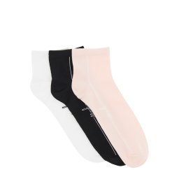GUESS Șosete rosé / negru / alb