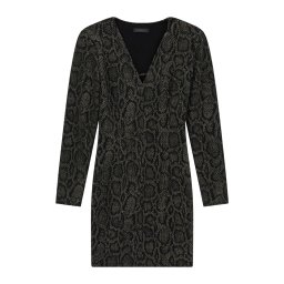 GUESS Rochie gri metalic / negru