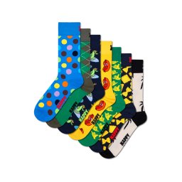 Happy Socks Șosete albastru / galben / verde / alb