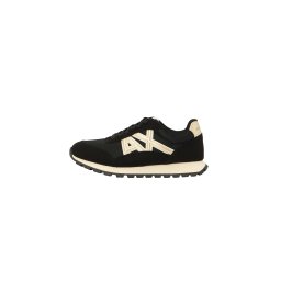 ARMANI EXCHANGE Sneaker low șampanie / negru