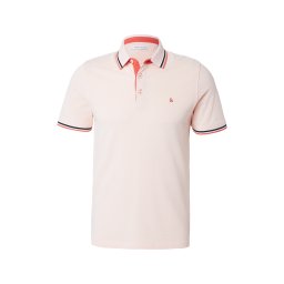 JACK & JONES Tricou 'JJEPaulos' nisipiu / albastru închis / portocaliu
