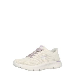 SKECHERS Sneaker low 'GO WALK FLEX - CARLA' lila / argintiu / alb murdar