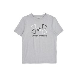 UNDER ARMOUR Tricou funcțional 'FOUNDATION' gri amestecat / negru / alb