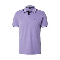 BOSS Tricou 'Paul' mov lavandă / negru / alb