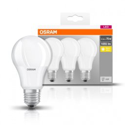 Set 3 becuri Led Osram, E27, 10,5W